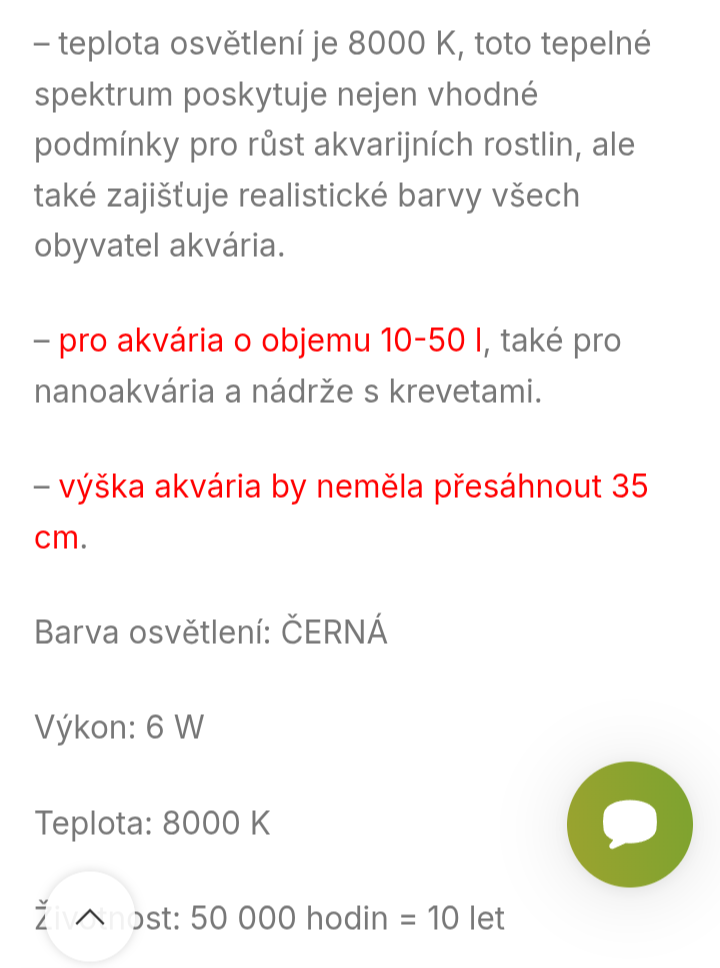 LED osvětlení do akvária 6 W - 4