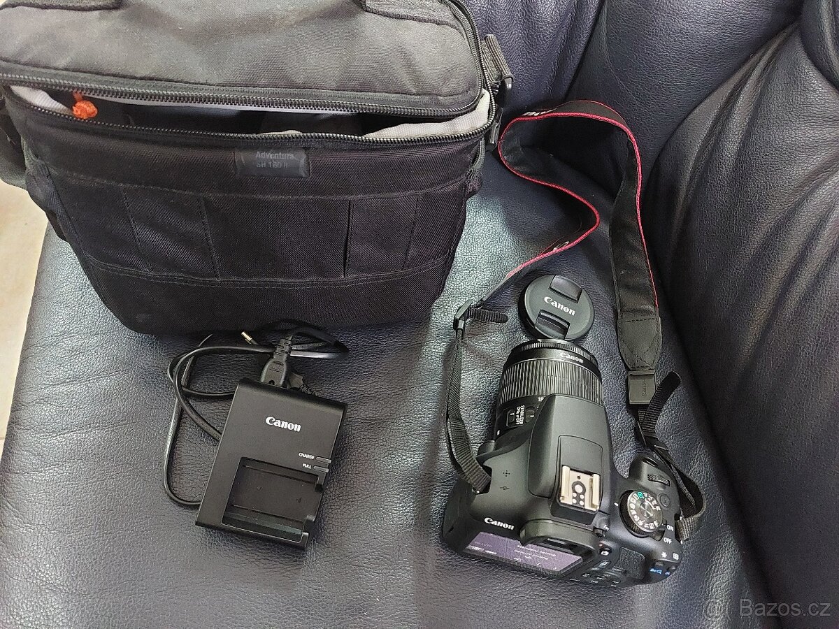 Foťák Canon EOS 2000D,objektiv Canon EOS 18-55mm, nabíječka - 4