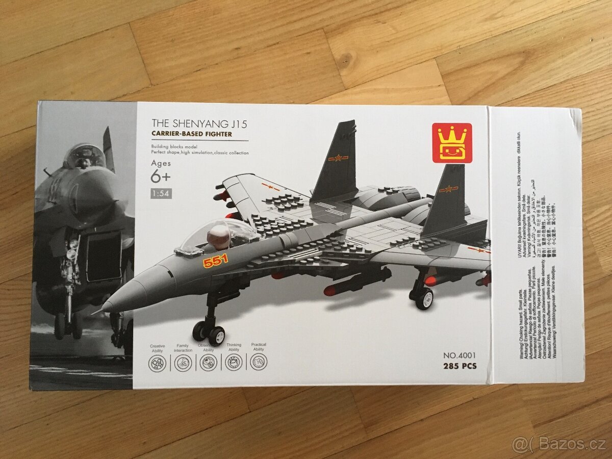 Stavebnice vojenská stíhačka, 281 dílů - 4