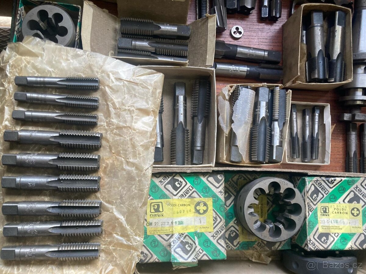 Závitníky a očka G, R - nové - 4