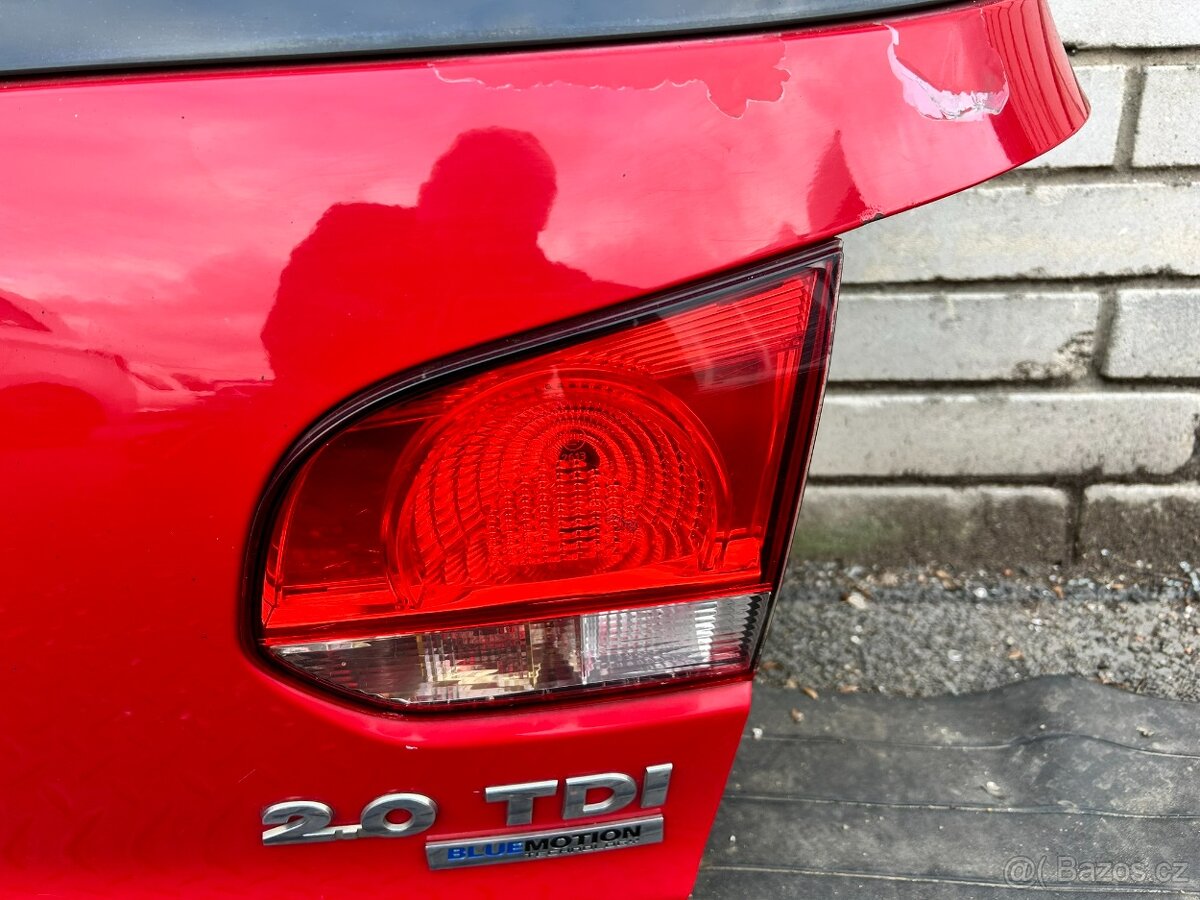 Páté dveře červené Golf VI krátký - 4