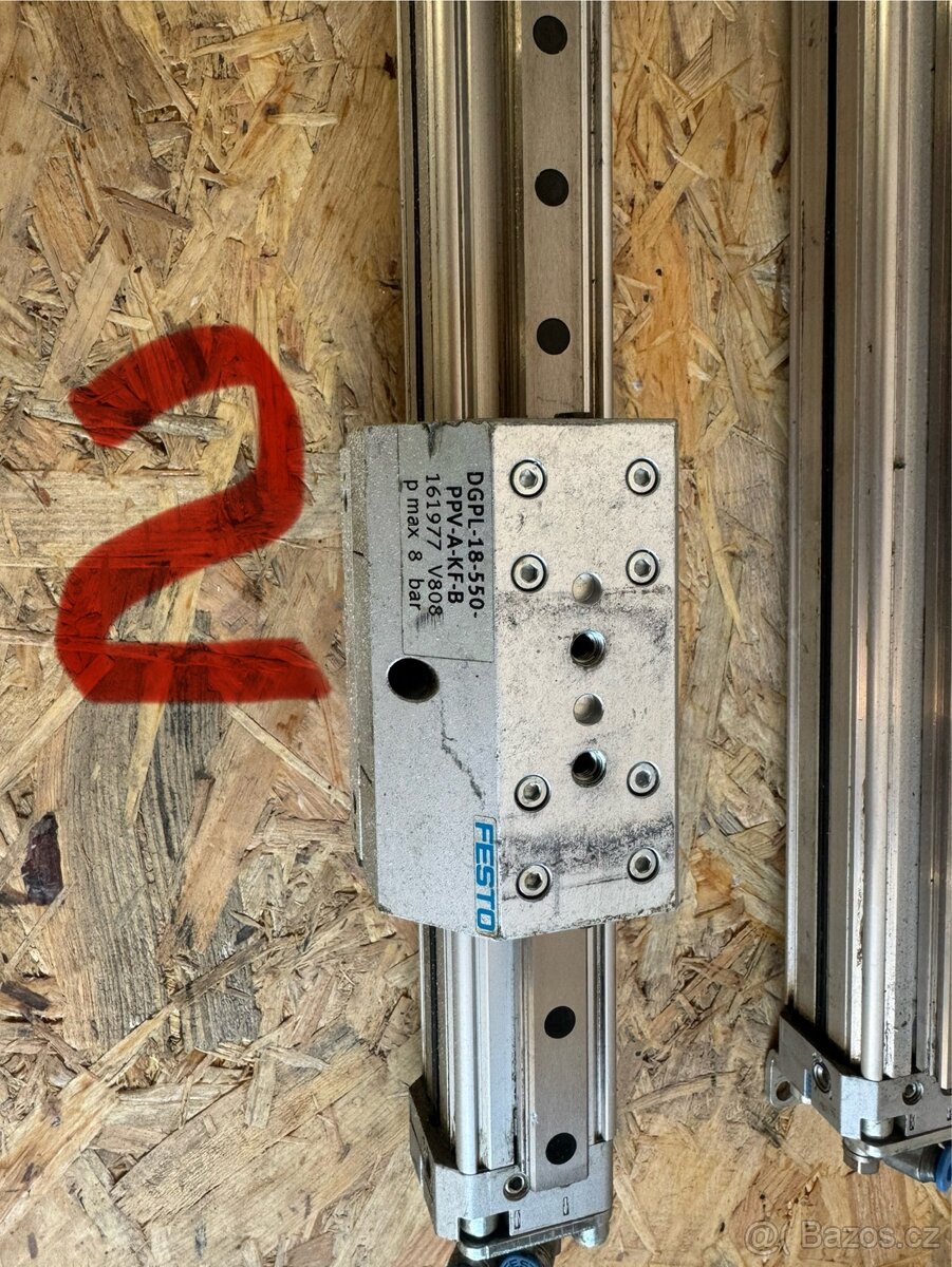 Lineární vedení s pneumatickým posunem - 4