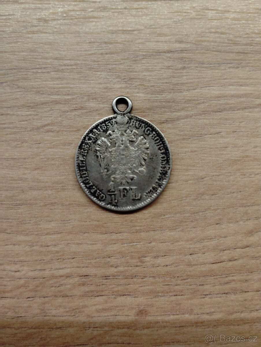 : Prodám zlatou minci+ stříbrné mince2x, medaile: - 4