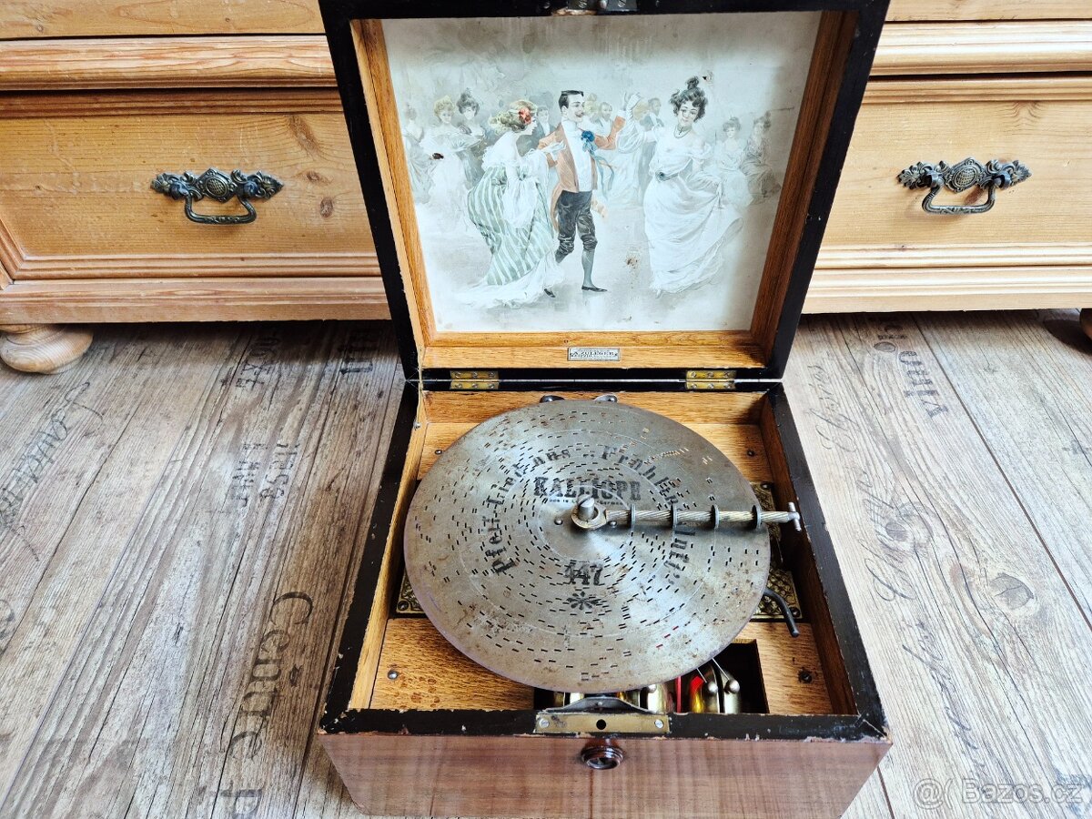 Starožitný hrací stroj Kalliope Musikwerke AG, 1898 - 4