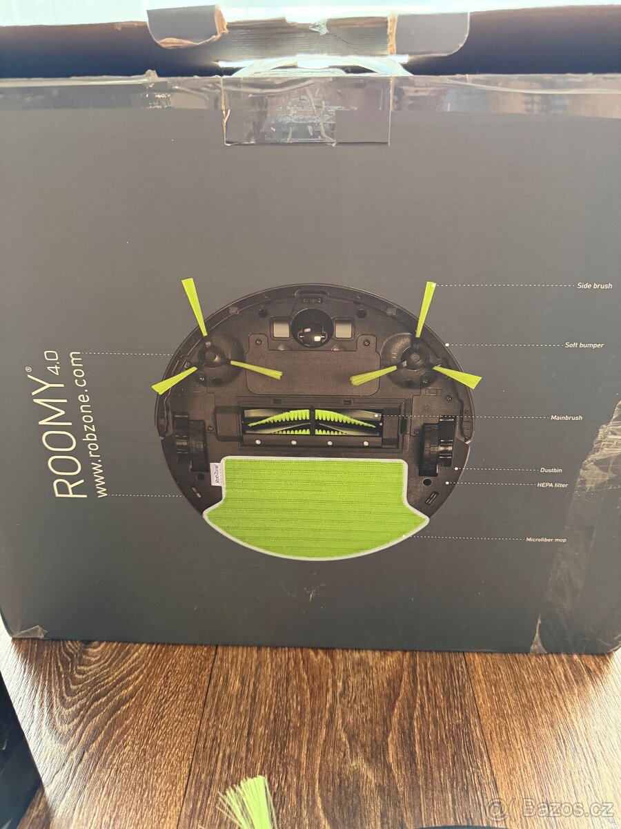 Prodám robotický vysavač RobZone ROOMY 4.0 Komplet,záruka. - 4