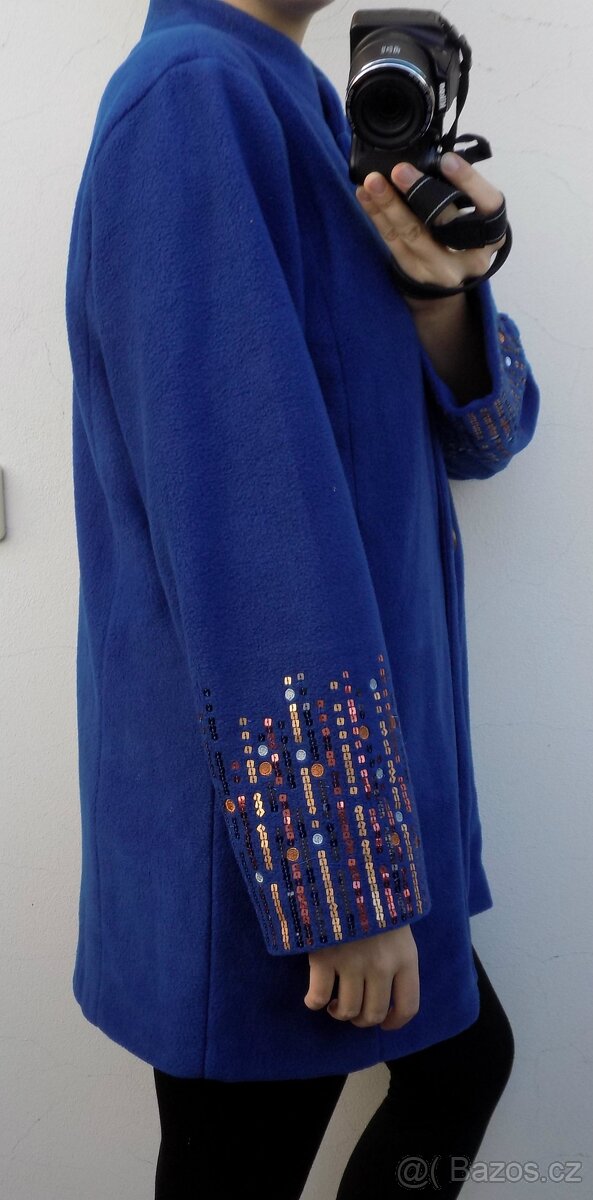 dámský moderní kabátek s flitry v.40-42 BOB MOCKIE - 4