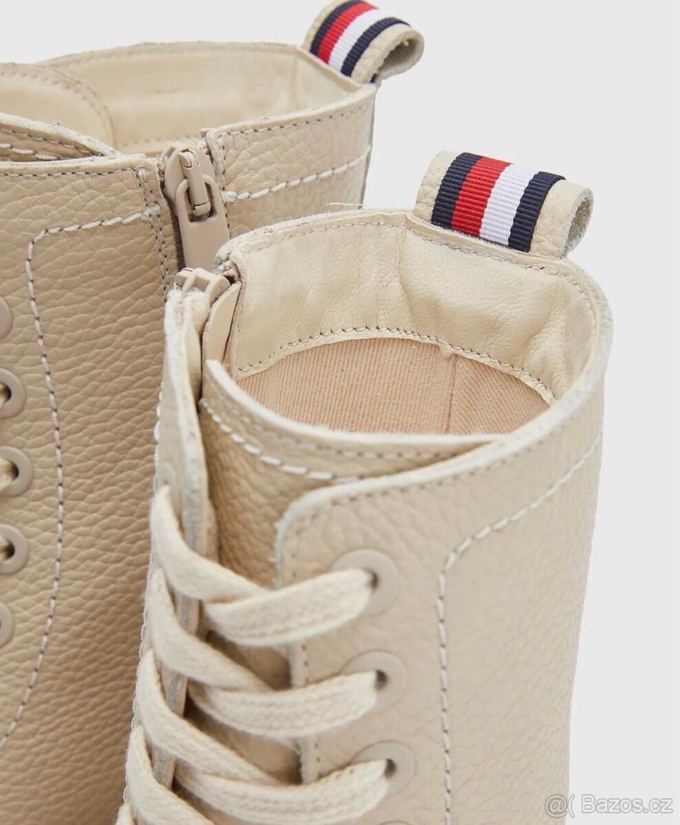 TOMMY HILFIGER DÁMSKÉ KOŽENÉ BOTY VEL.39 - 4