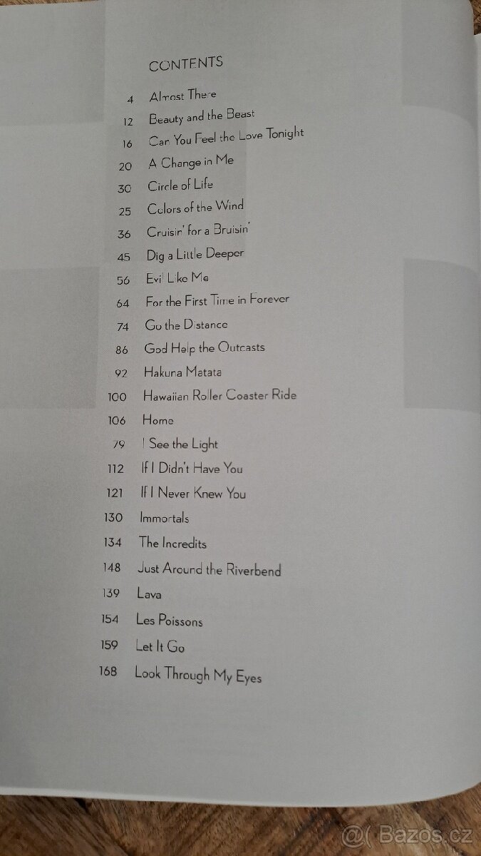 Zpěvník Disney - songbook - 4