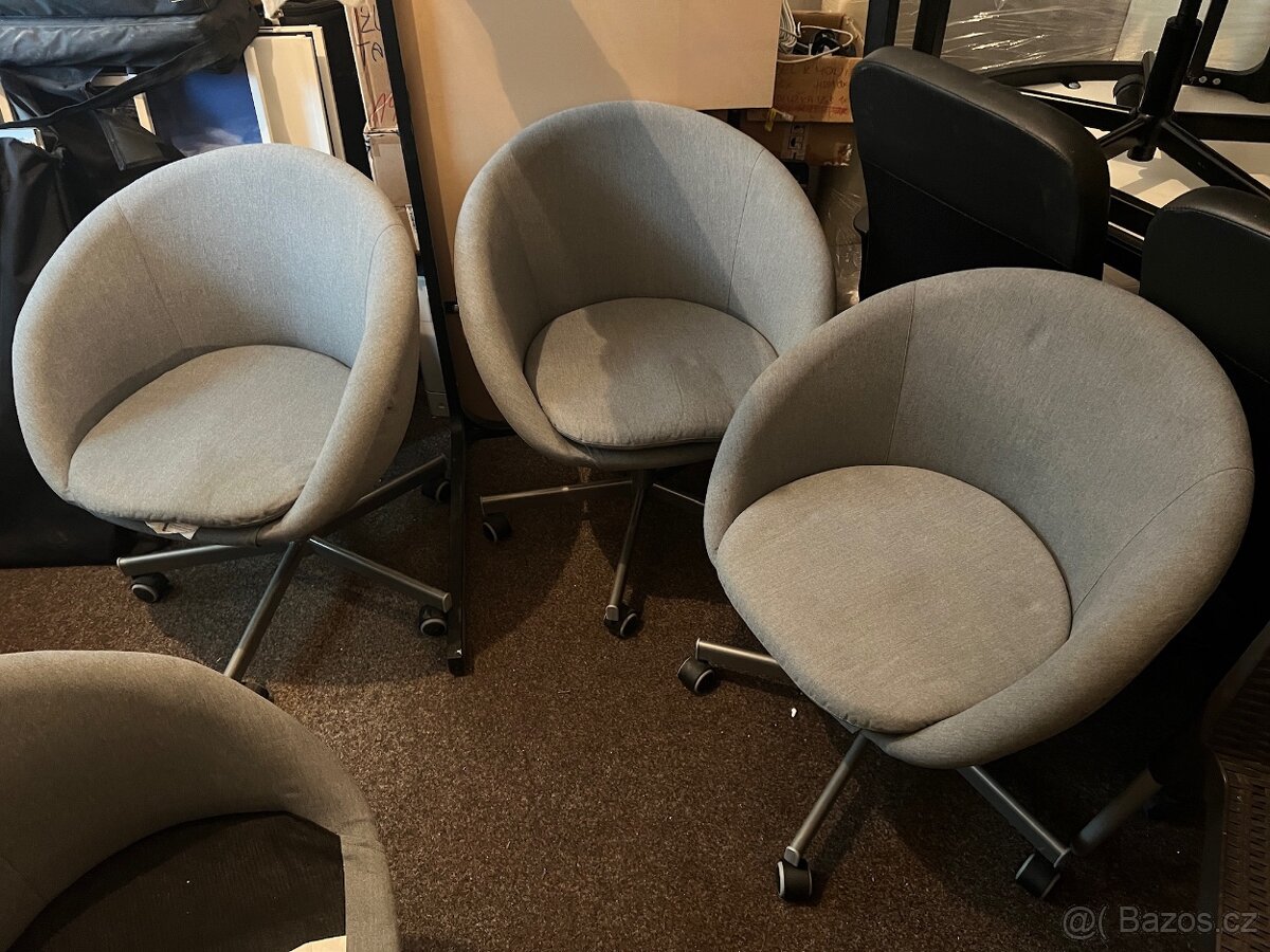 SKRUVSTA - Otočná židle na kolečkách - 4