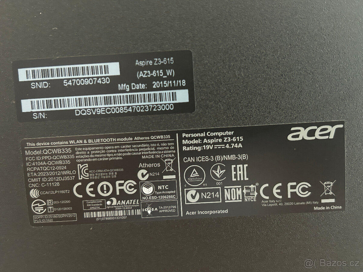Acer Aspire Z3-615, All In One - 4