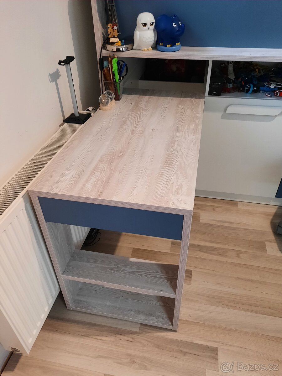 Chytrý dětský/studentský pokoj pro 2 sourozence - 4