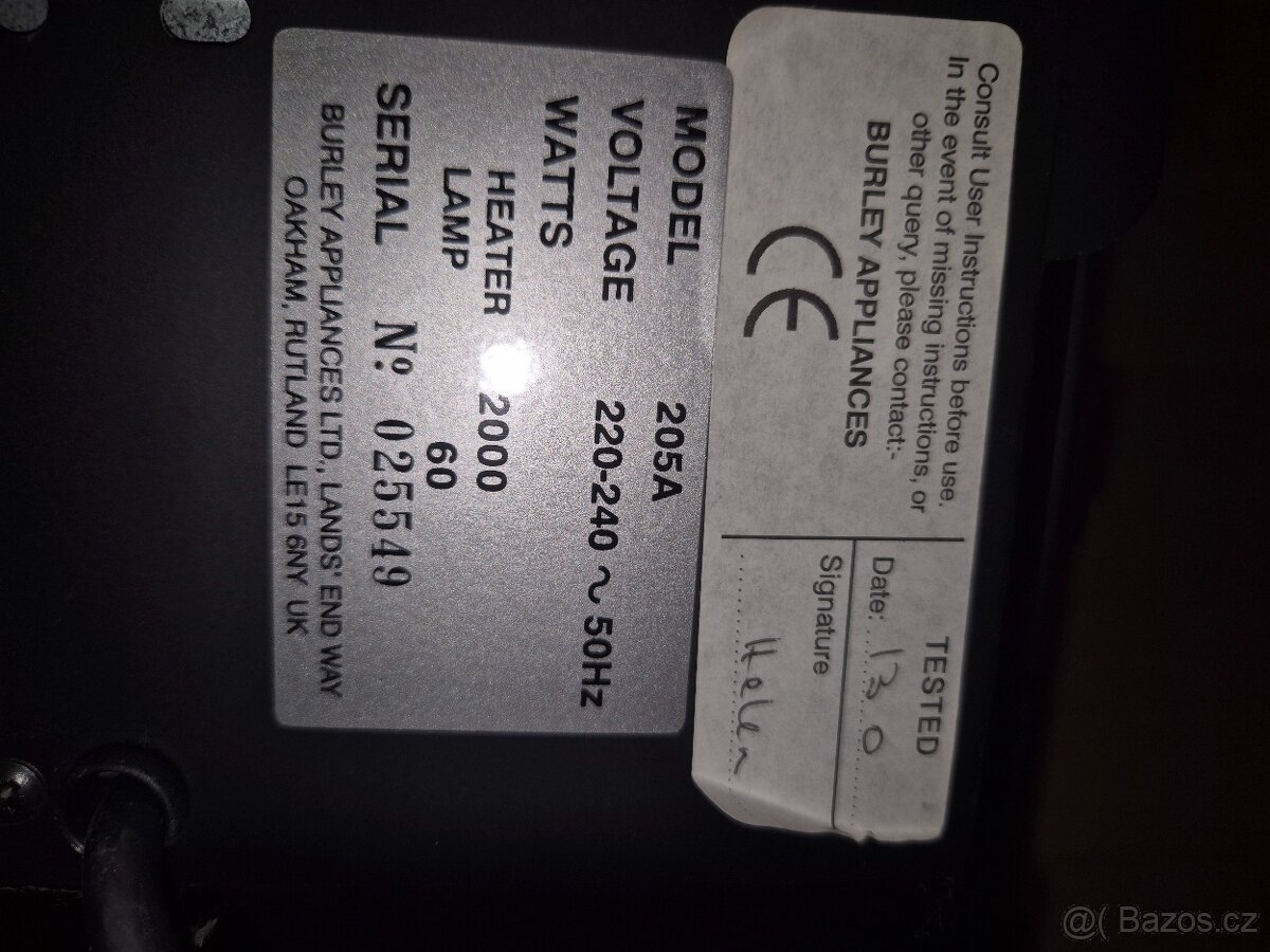 Prodám DESIGNOVÉ elektrické topidlo - topení - přímotop - 4