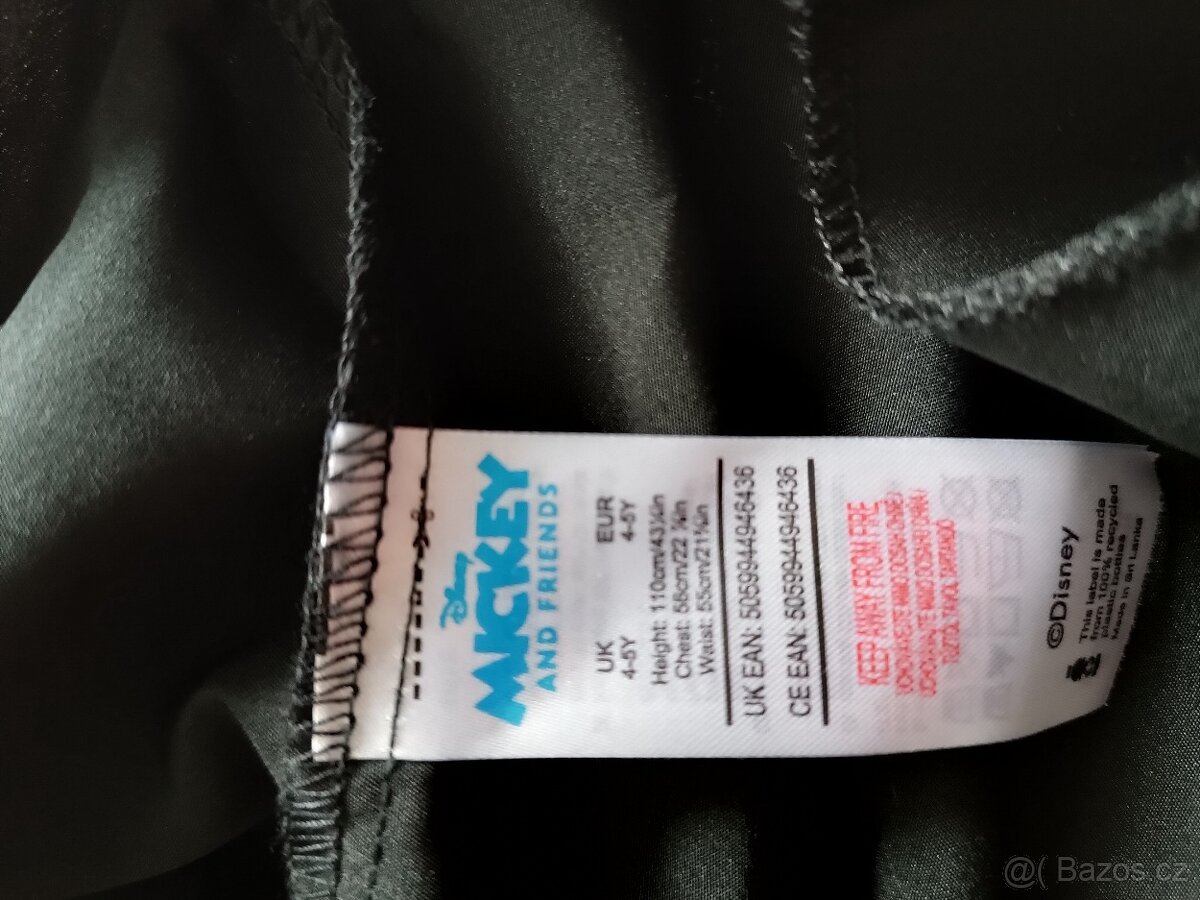 Šaty na čarodějnice/Halloween/maškarní 104/1100 - 4