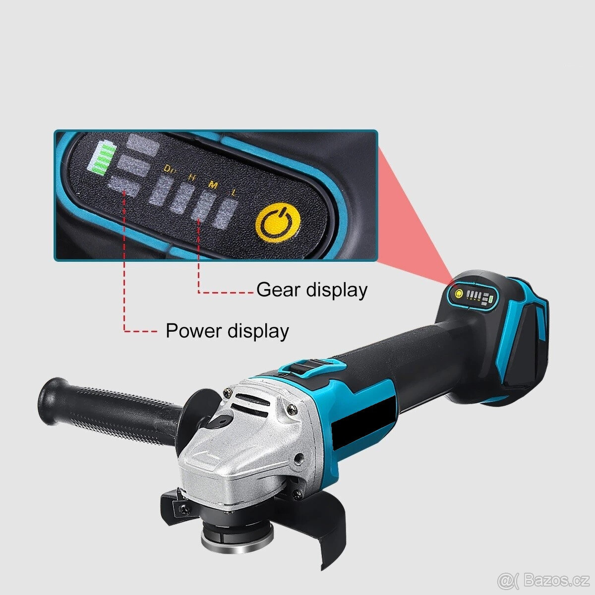 AKU úhlová bruska + 1 ks Baterie - 4