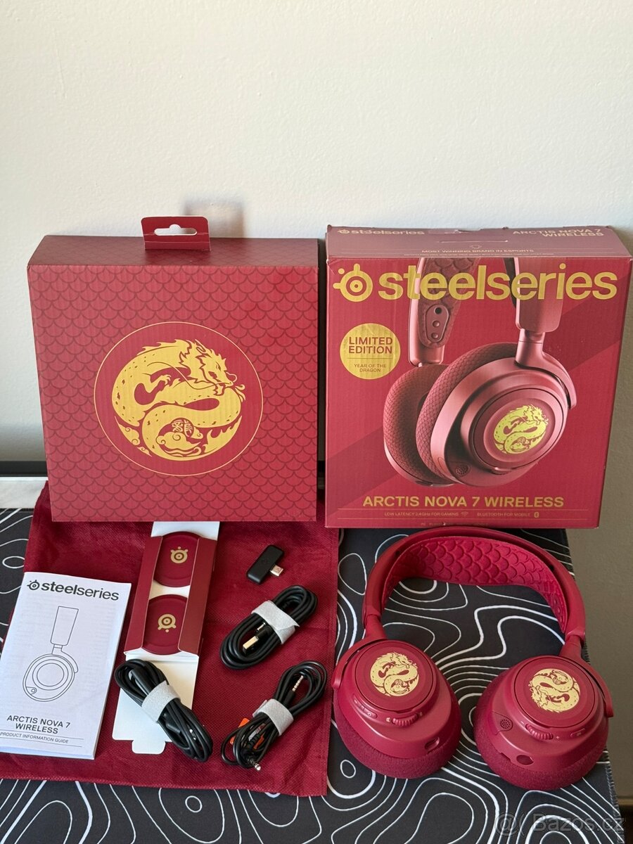 Sluchátka SteelSeries Arctis Nova 7 - Dragon Edition - 4