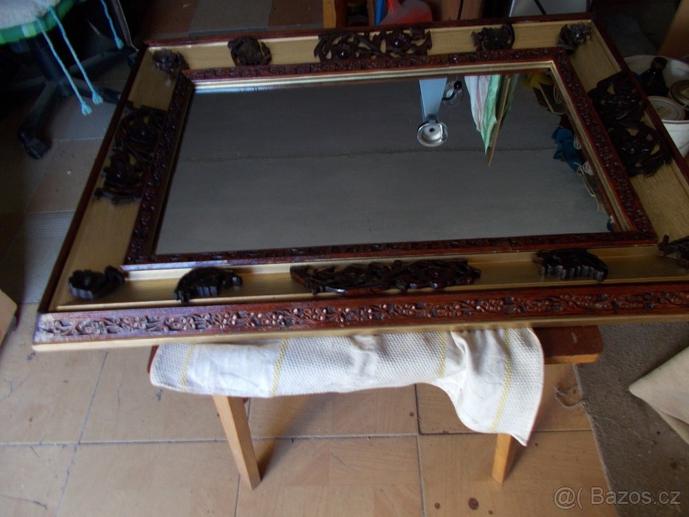 Zrcadlo dřevěné - 4