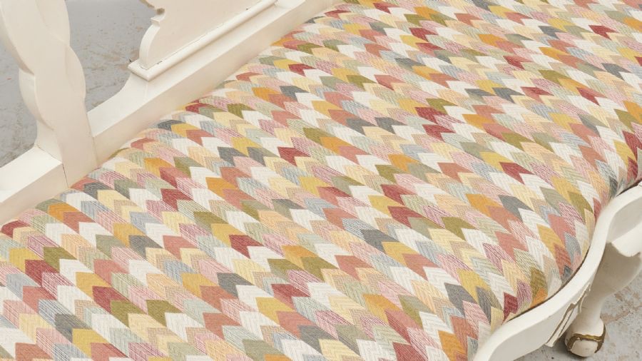 Sofa bila barokni styl - AKCE - 4