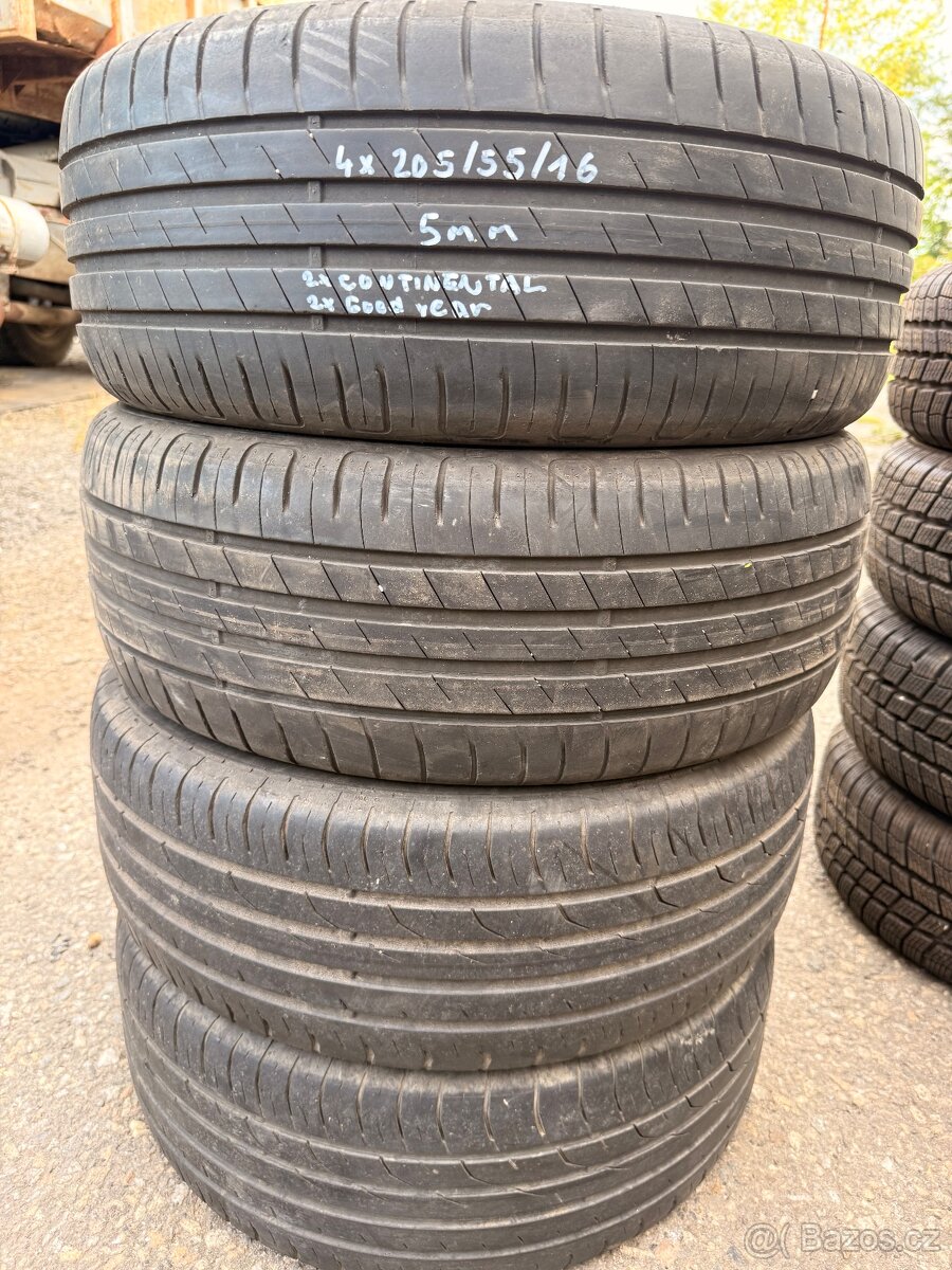4x letní pneu r16 205/55/16 - 4