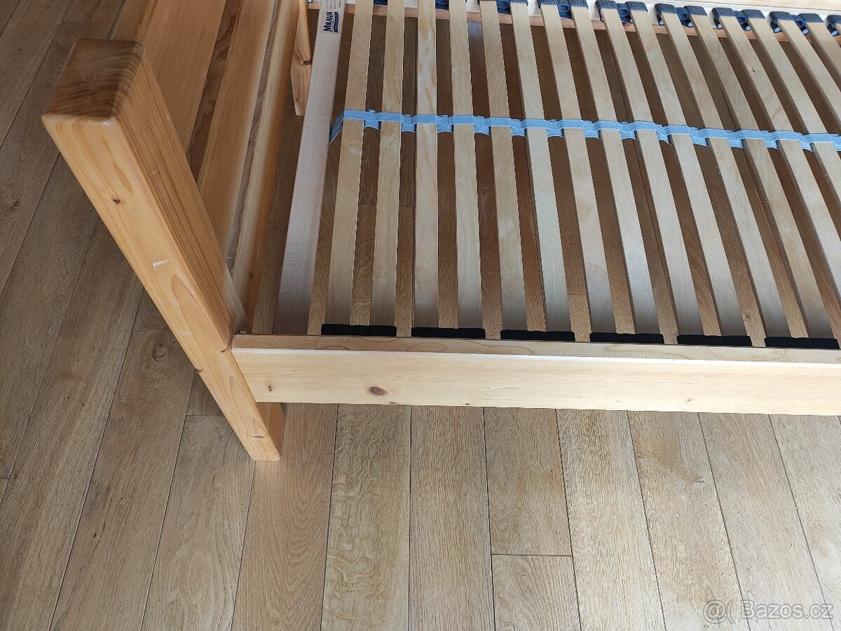 Jednolůžková komplet postel z masivu – 220 x 98 cm - 4