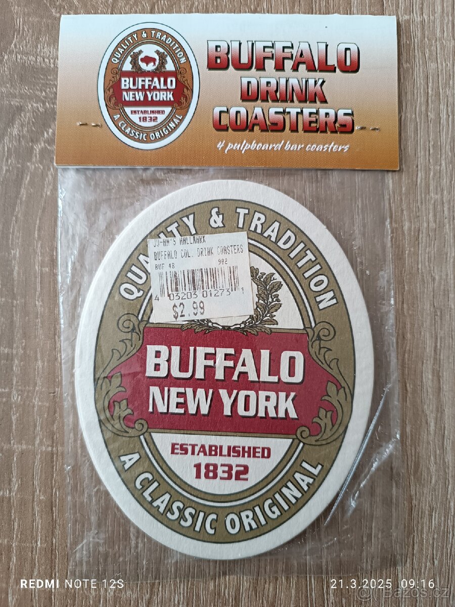 Podtácek pivní BUFFALO 1832 - 4