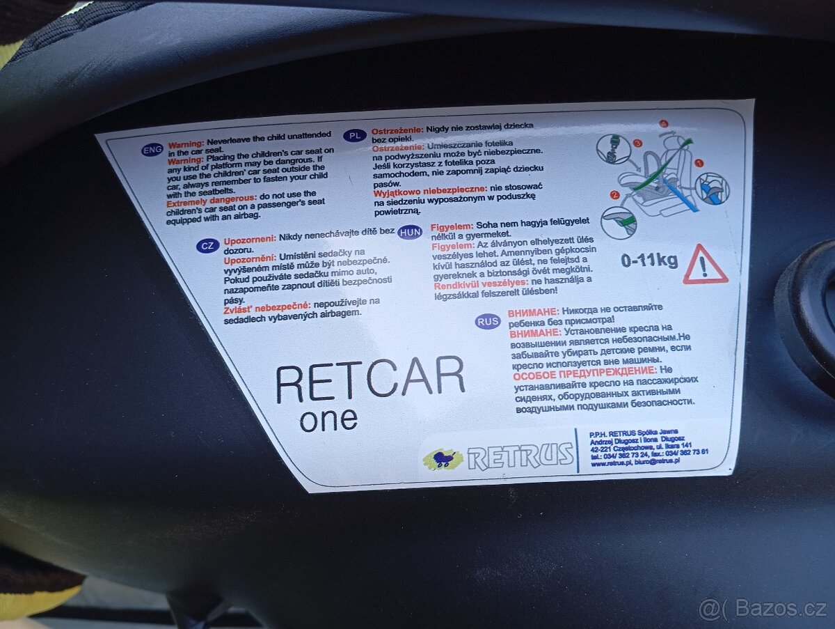 Dětská autosedačka- novorozenec 0-11 - 4