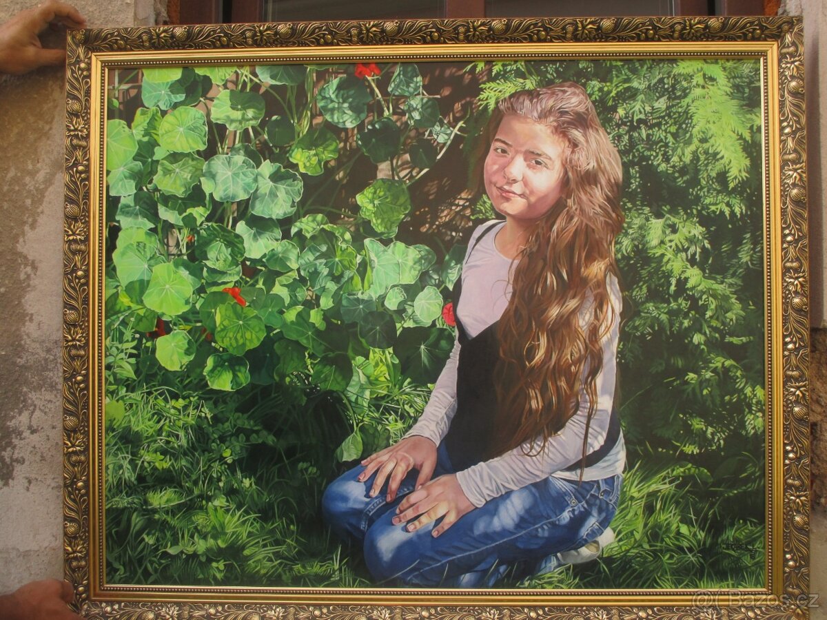 Portrét podle fotografie-olejomalba - 4