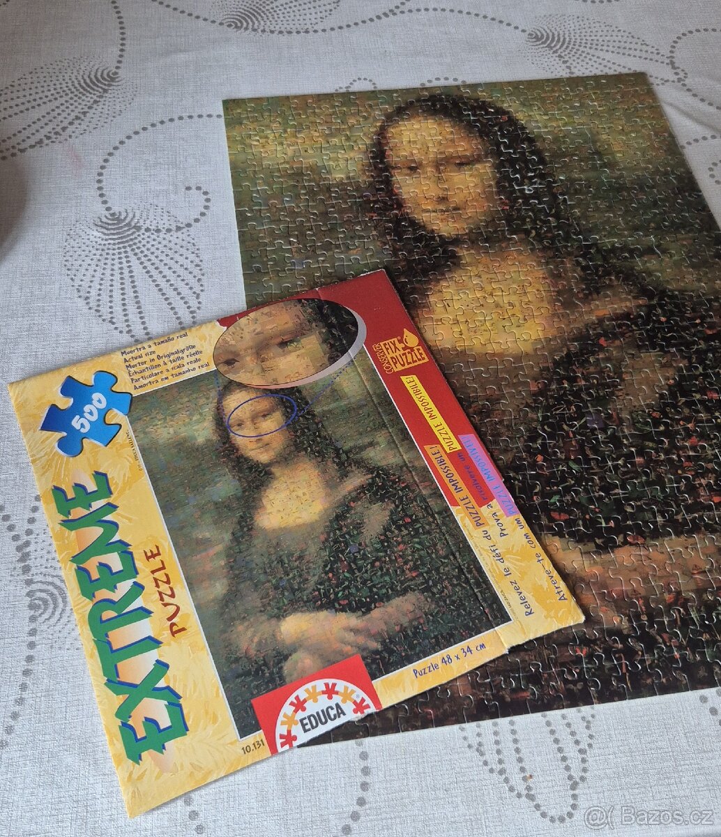 PUZZLE 500 ks Mona Líza - 4