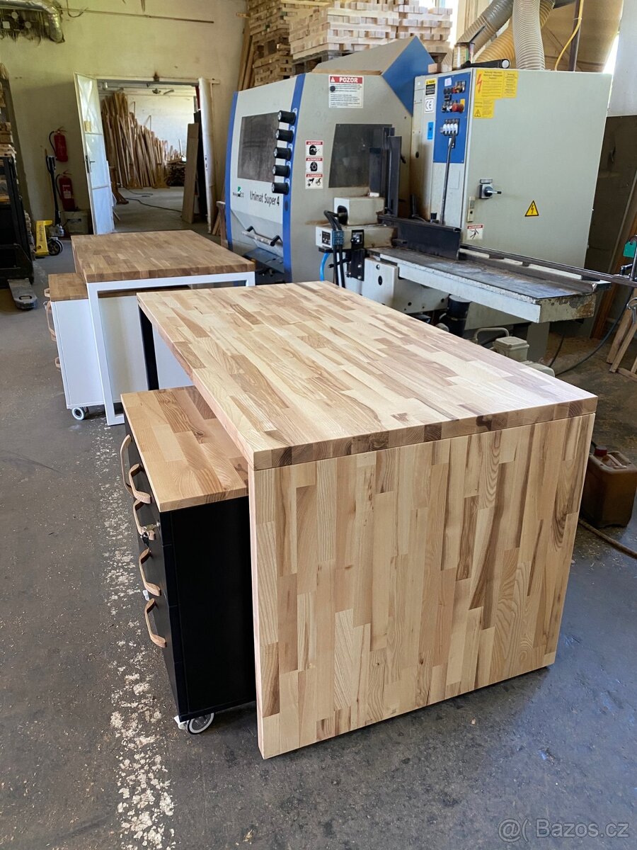 Kancelářský stůl + kontejner - ČERNÁ - 4