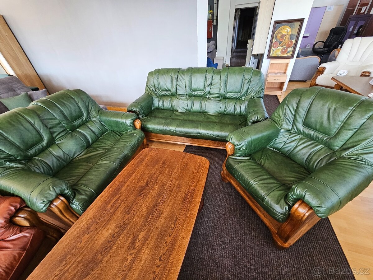 Kožená sedací souprava Romek 3+2+1 - 4