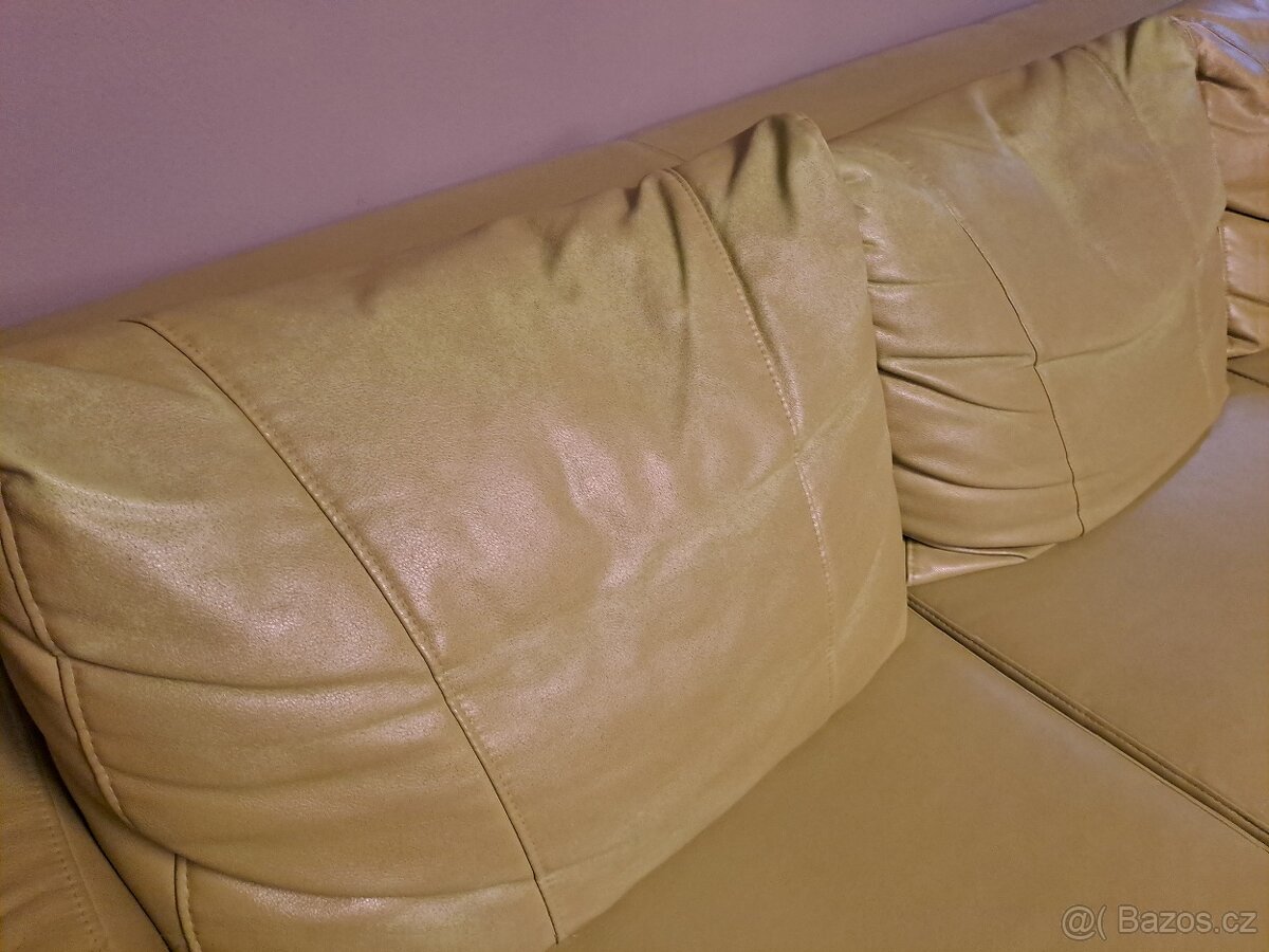 Rozkládaci koženková sedačka - 4