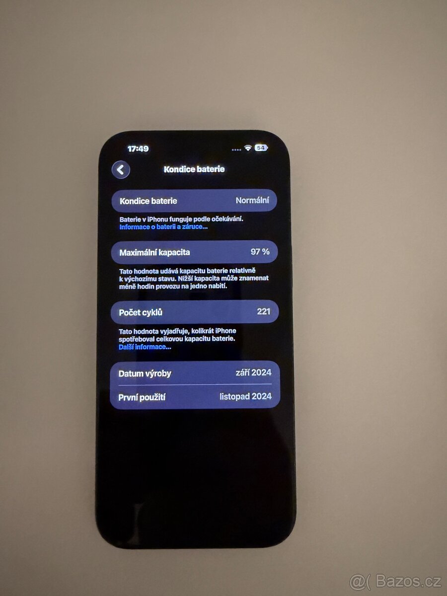 Prodám APPLE IPHONE 16 PRO MAX 256 GB. - 4