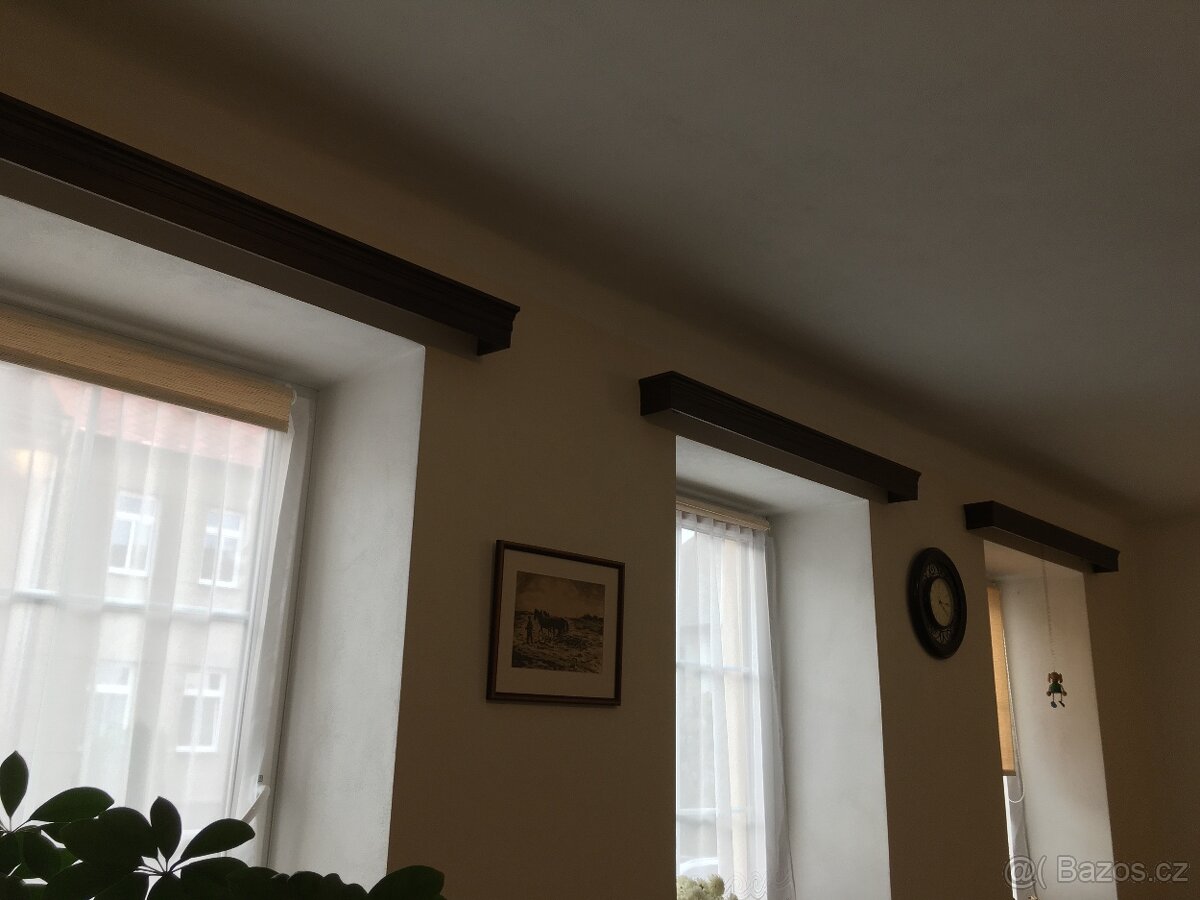 garnýž - dřevěná, 2 kolejnice s žabkami - 4