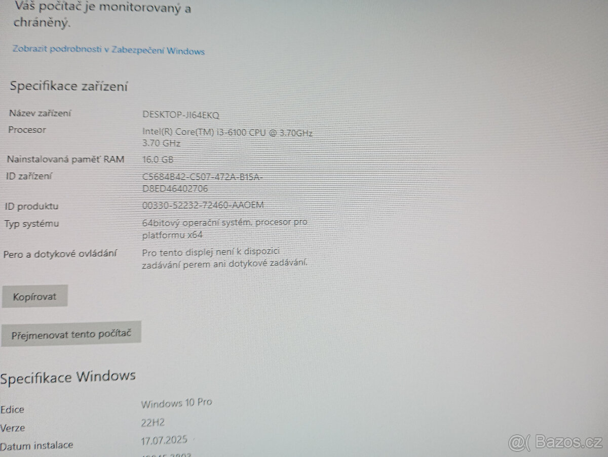 PC - Herní/ Deska: ASUS H110M-A/M.2 - 4