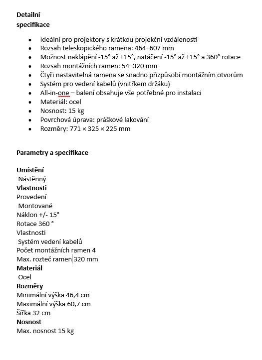 Držák na projektor - 4