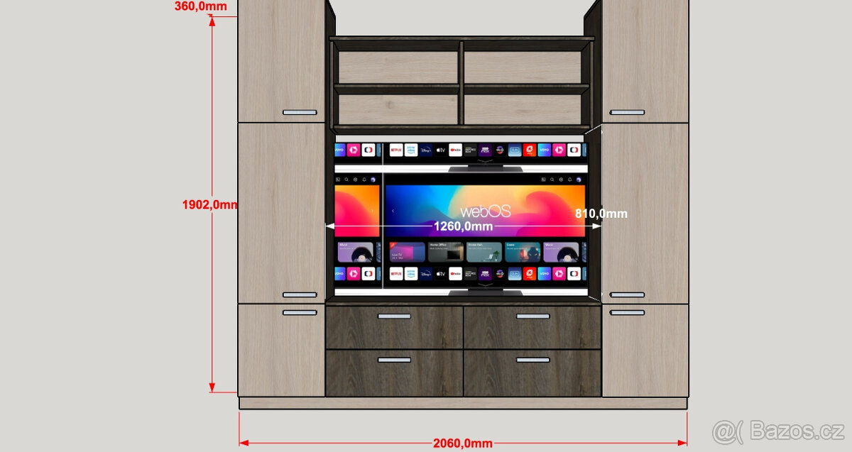 Obývací stěna - 4