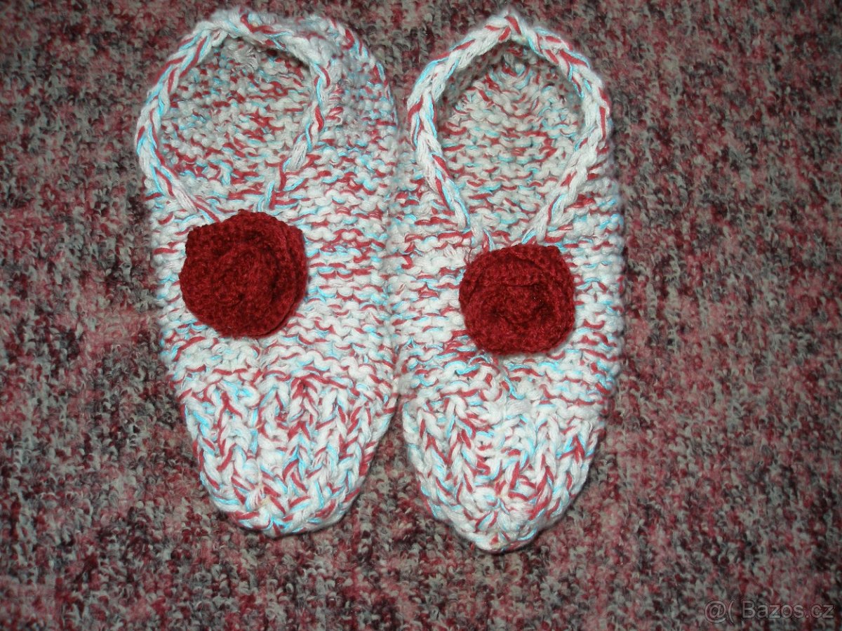 Dětské ručně pletené ťapiny - 4