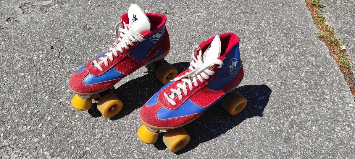 Dvouřadé kolečkové celokožené brusle LICO - 4