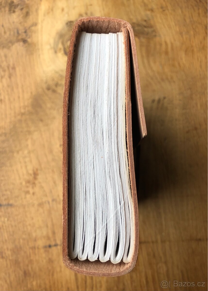 Ruční papír, kůže - zápisník / album - 4