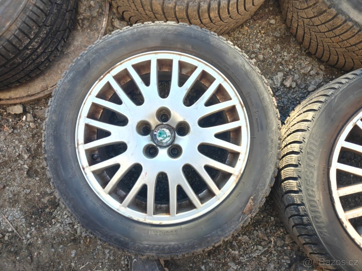 ALU sada 5x100 R16 Škoda Laurin & Klement + rezerva - 4