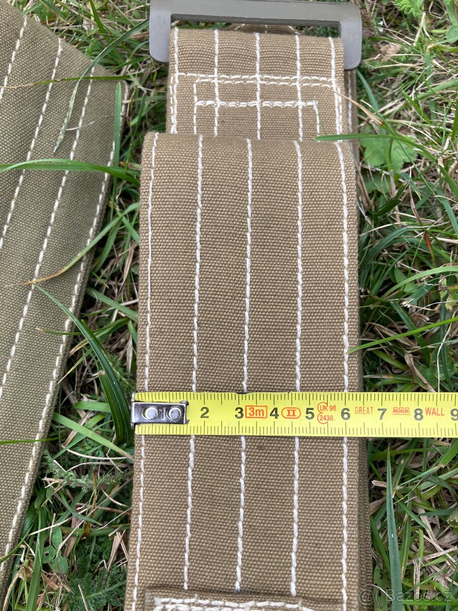 vojenský poutací nosný pás pevný prošívaný délka 350cm - 4