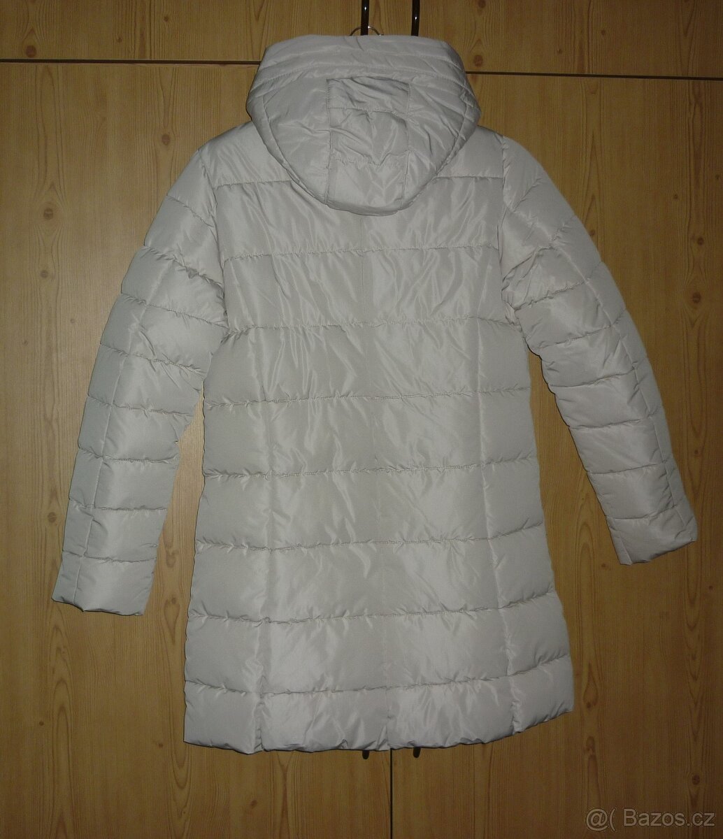 Béžová dámská zimní bunda/kabát Takko Fashion - 4