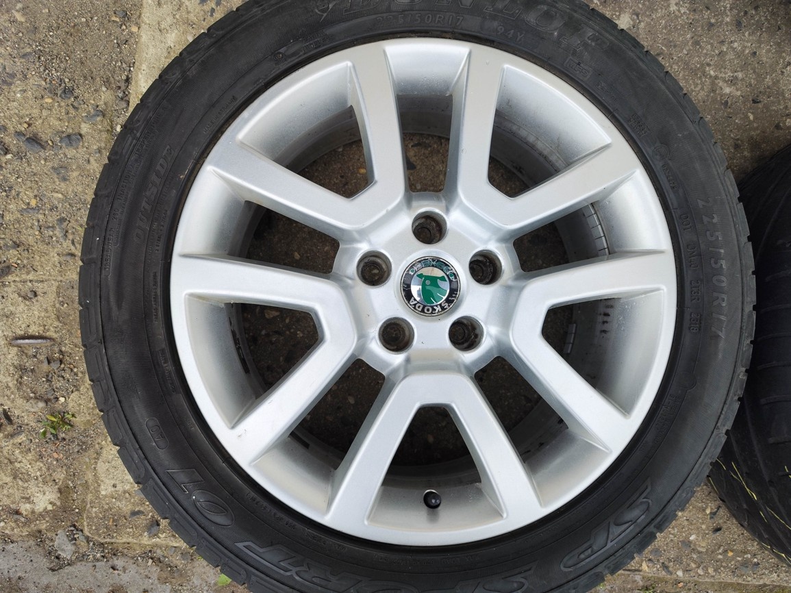 17"alu sada Spitzberg 5x112 origo Škoda Yeti Octavia Scout - 4