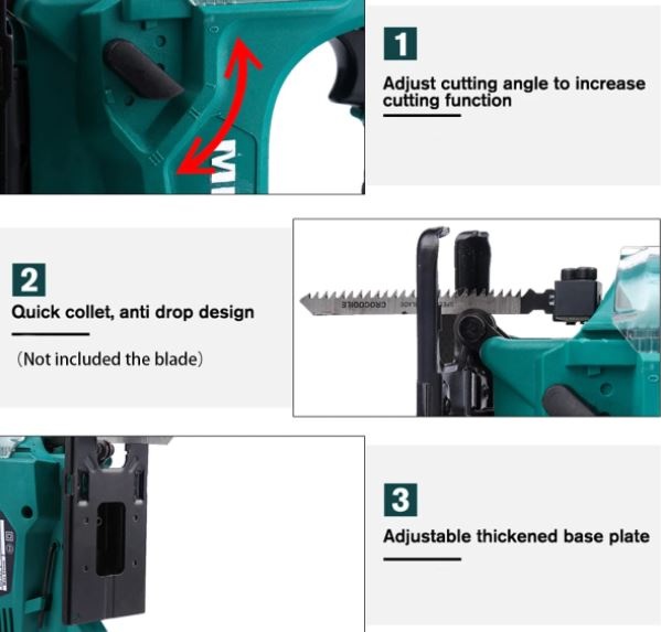 Přímočará aku pila pro Makitu 18V - 4