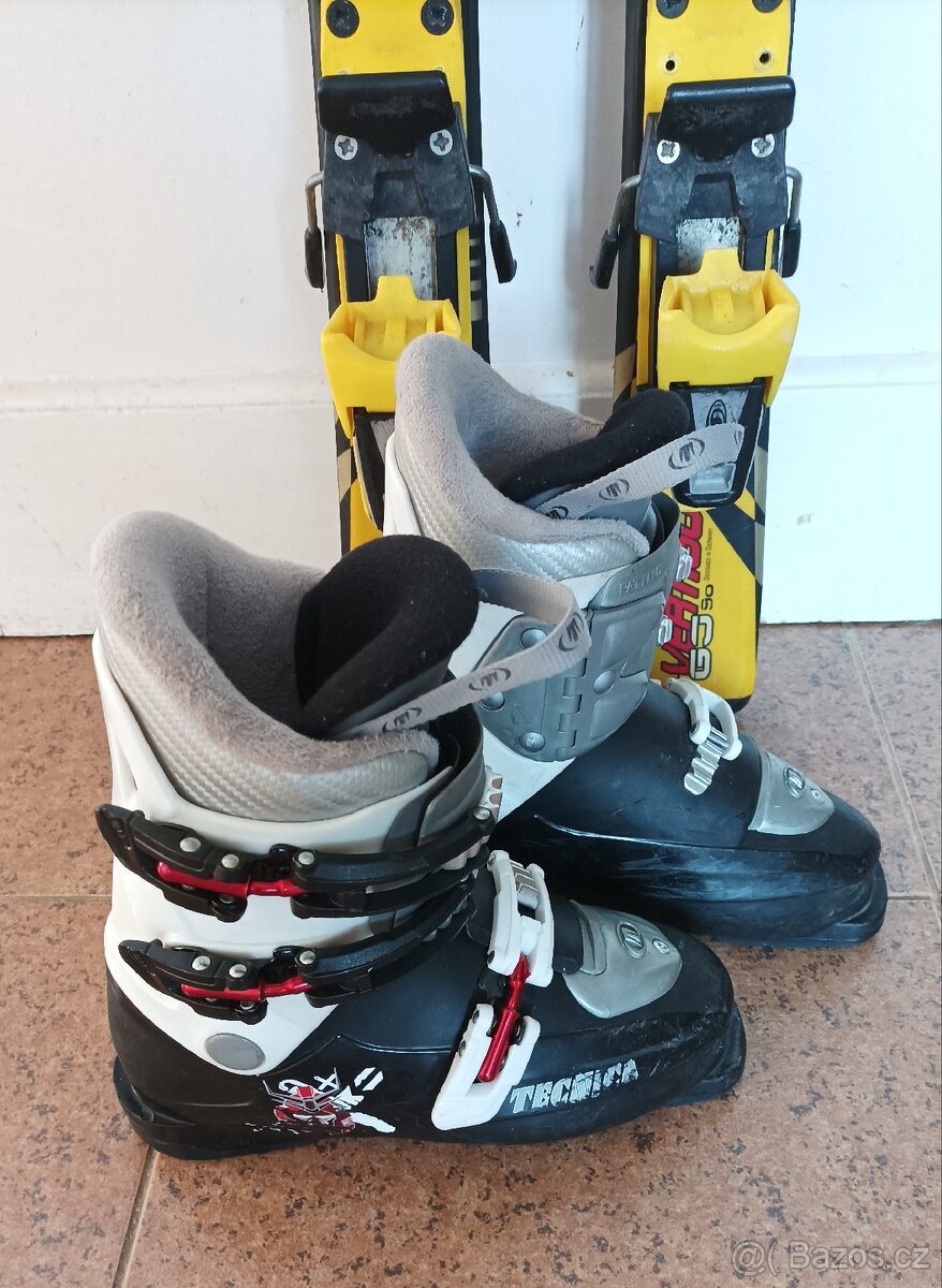 Dětské lyže Völkl + přeskáče Tecnika - 4