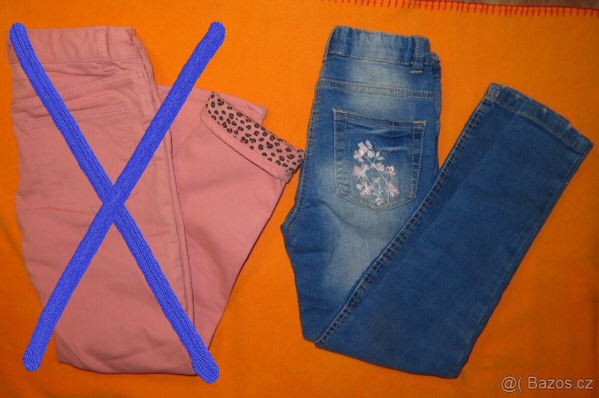 Oblečení pro holku, vel. 128 (16 ks) - 4