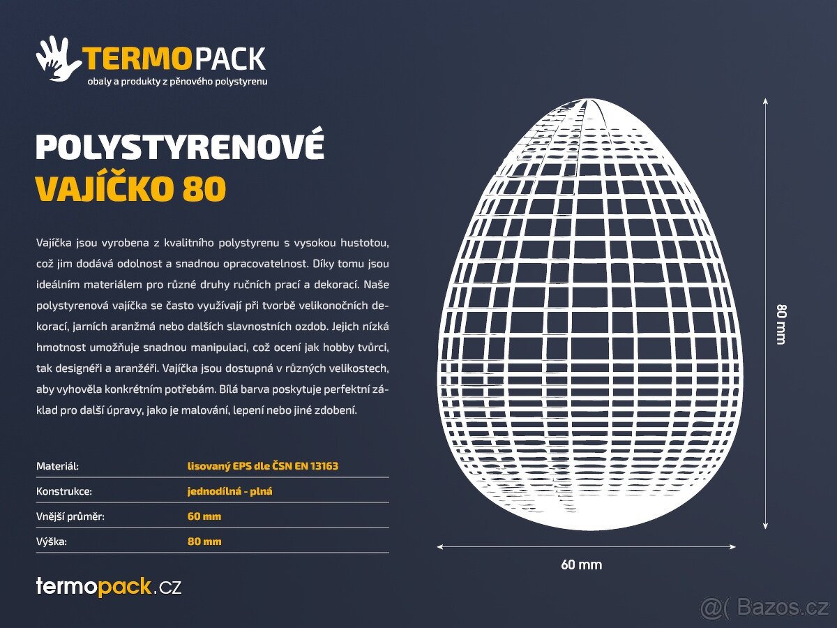 Polystyrenové vajíčka Nové. - 4