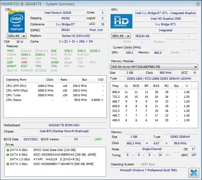 Intel Pentium 2jádra G2030 3Ghz s.1155 / G3260 3.3Ghz s.1150 - 4