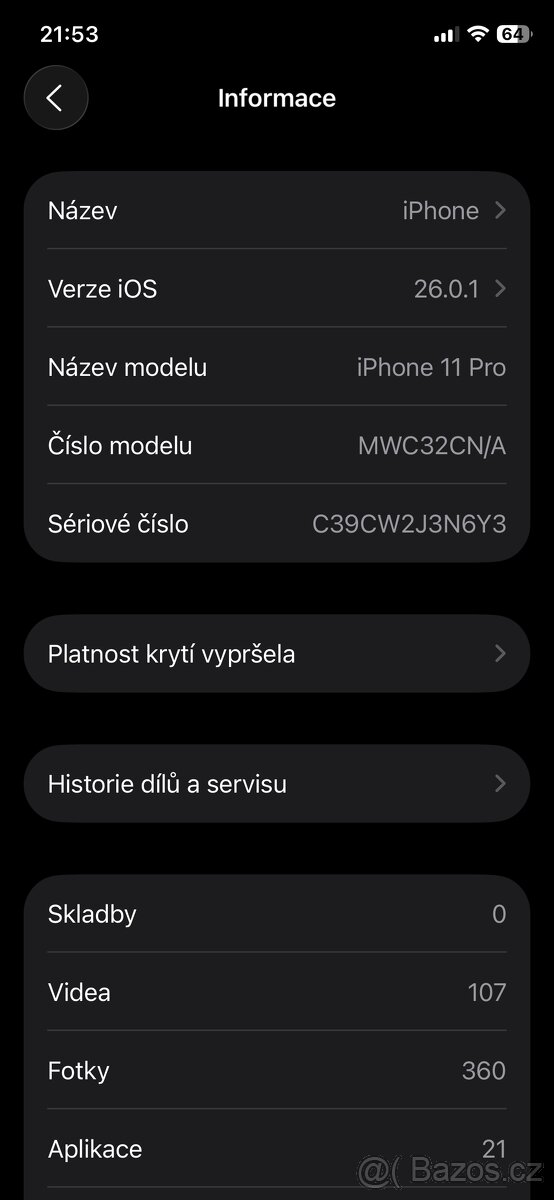 Prodám iPhone 11 Pro 64GB - 4