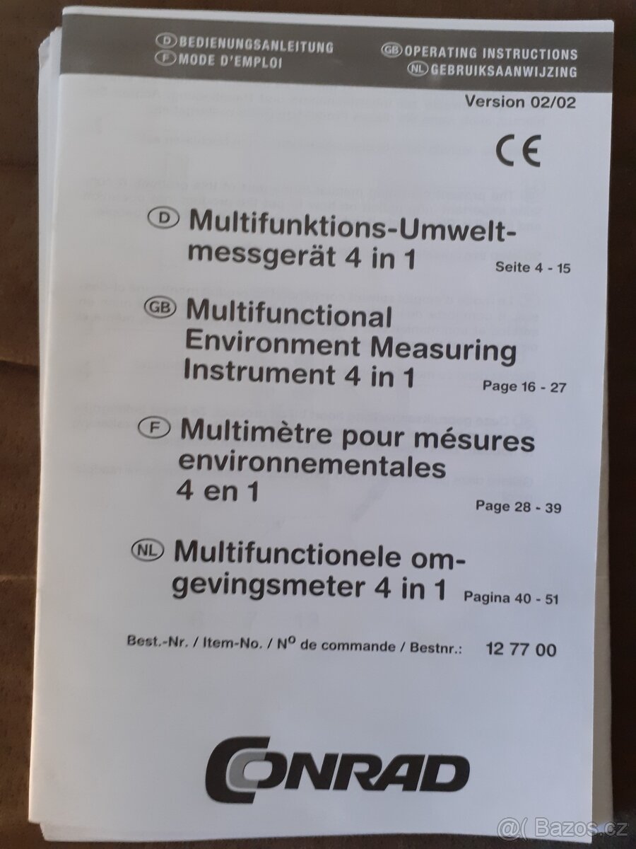 Multifunkční měřič životního prostředí - 4