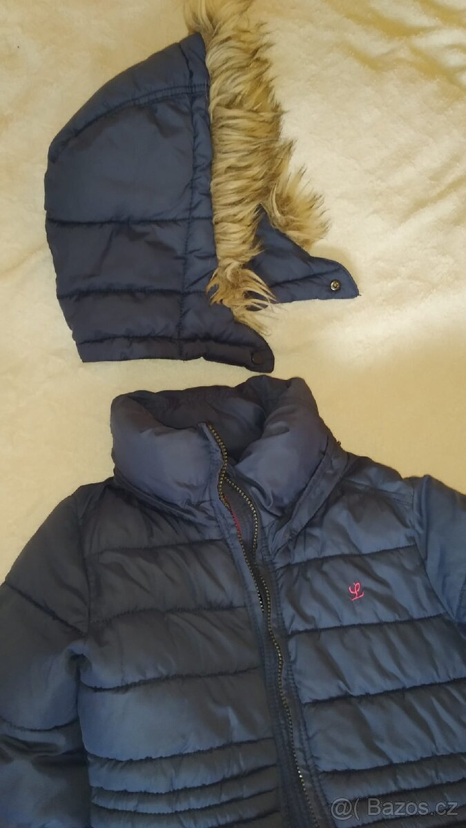 Dívčí prošívaná bunda HM, vel. 134 - 4